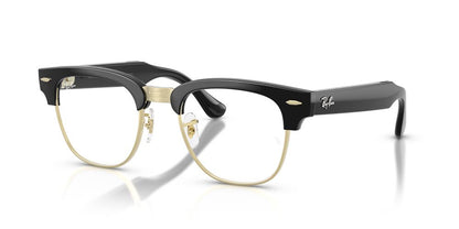 Anteojos de Sol Ray-Ban Meta Audio 0RW7004 Clubmaster Negro/Verde Transitions