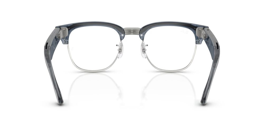 Anteojos de Sol Ray-Ban Meta Audio 0RW7004 Clubmaster Azul/Azul Transitions