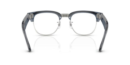 Anteojos de Sol Ray-Ban Meta Audio 0RW7004 Clubmaster Azul/Azul Transitions