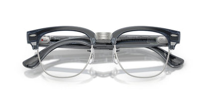 Anteojos de Sol Ray-Ban Meta Audio 0RW7004 Clubmaster Azul/Azul Transitions