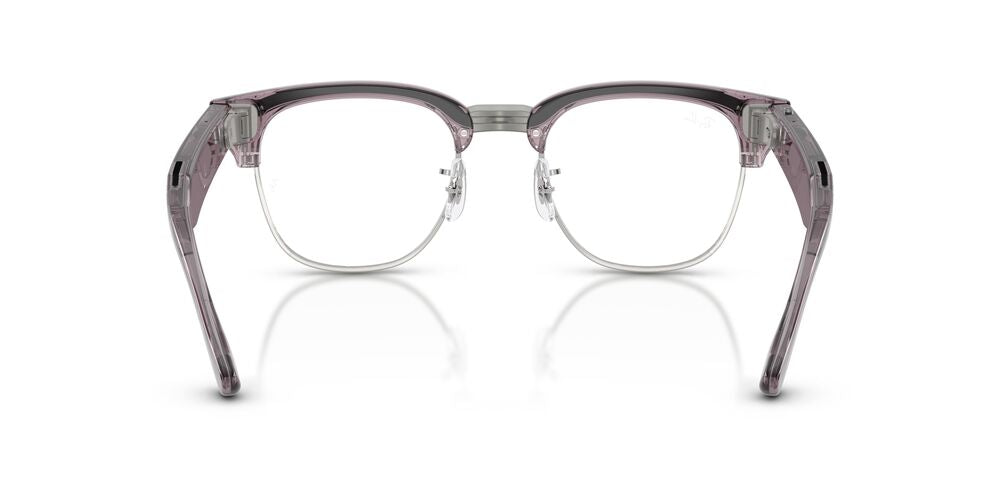Anteojos de Sol Ray-Ban Meta Audio 0RW7004 Clubmaster Morado/Rojo Transitions