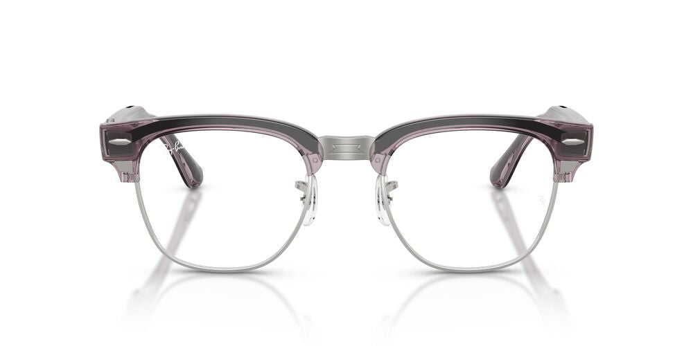 Anteojos de Sol Ray-Ban Meta Audio 0RW7004 Clubmaster Morado/Rojo Transitions