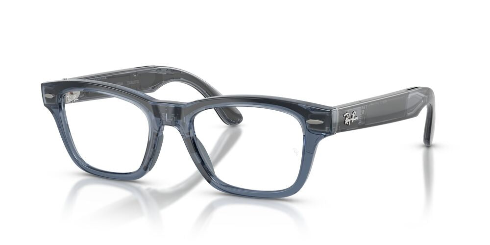 Anteojos de Sol Ray-Ban Meta Audio 0RW7005 Burbank Azul/Azul Transitions
