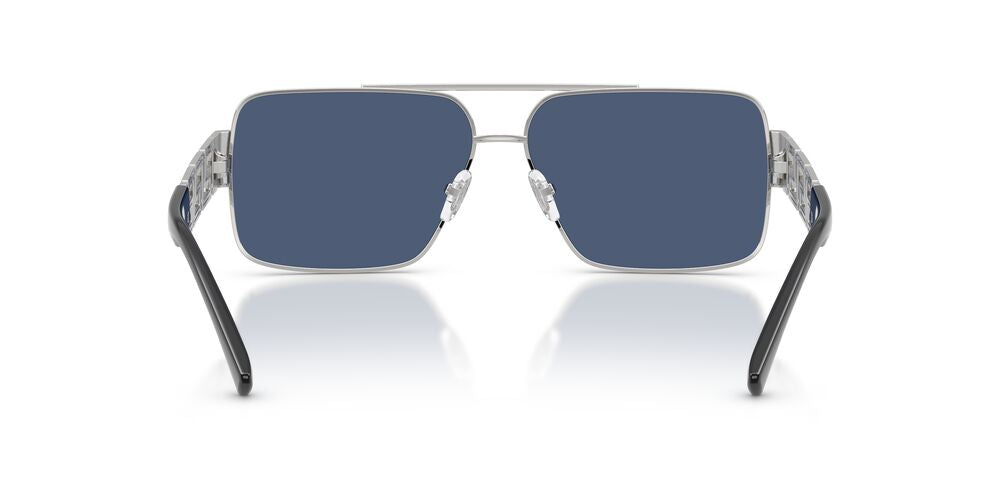 Anteojos De Sol Versace 0VE2290 Silver Dark Blue Azul/Plateado