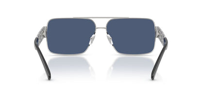 Anteojos De Sol Versace 0VE2290 Silver Dark Blue Azul/Plateado