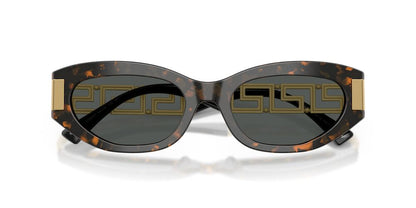Anteojos De Sol Versace VE4501 Brown Tortoise Dark Grey Gris/Havana