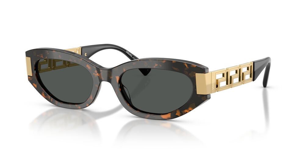 Anteojos De Sol Versace VE4501 Brown Tortoise Dark Grey Gris
