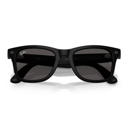Anteojos de Sol Ray-Ban meta (Gen 3) Wayfarer Large Negro Mate
