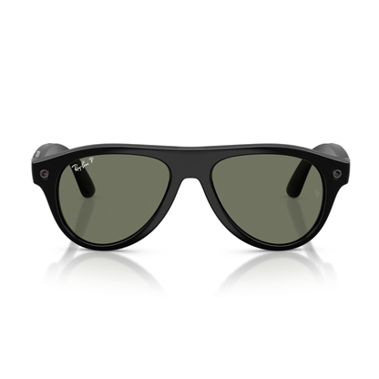 Anteojos de Sol Ray-Ban meta (Gen 3) Aviator Polarizado Shiny Black