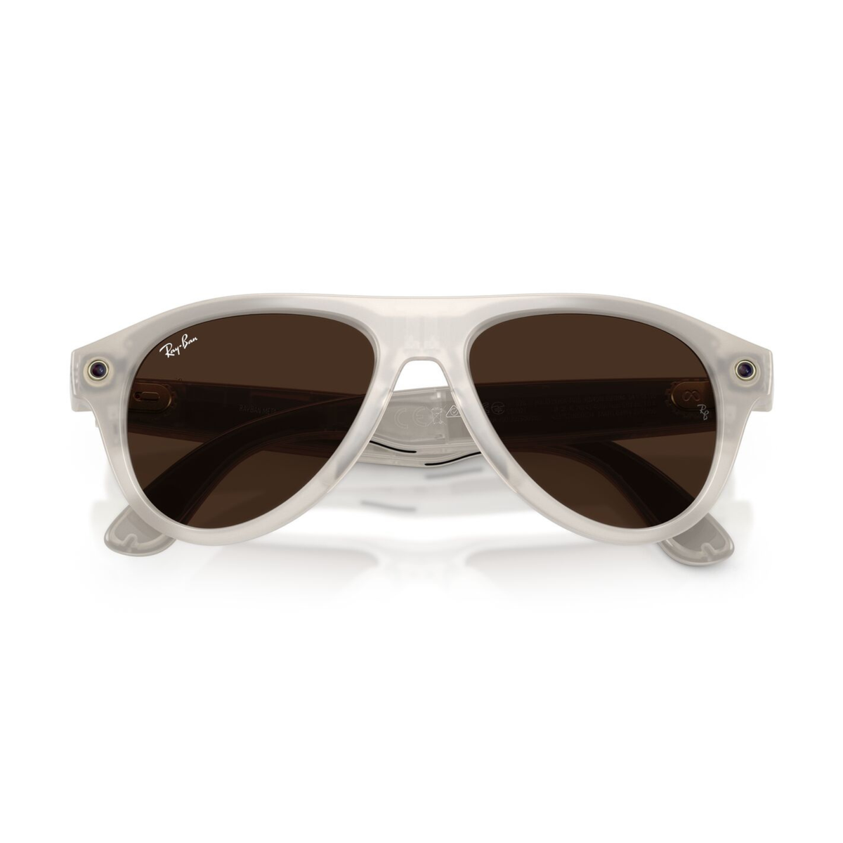 Anteojos de Sol Ray-Ban meta (Gen 3) Aviator Transitions Milky Warm Beige