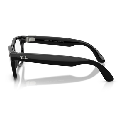 Anteojos de Sol Ray-Ban meta (Gen 3) Wayfarer Large Transitions Shiny Black