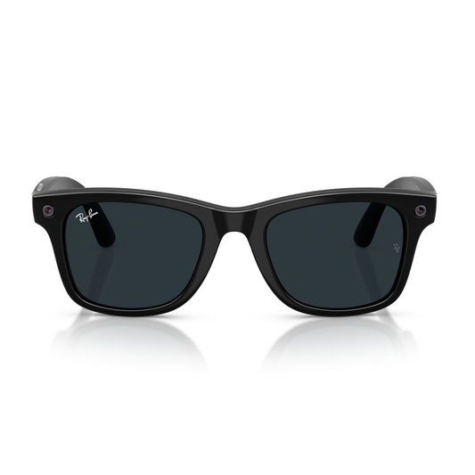 Anteojos de Sol Ray-Ban meta (Gen 3) Wayfarer Large Transitions Shiny Black