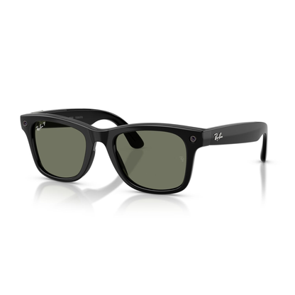 Anteojos de Sol Ray-Ban meta (Gen 3) Wayfarer Polarizado Shiny Black