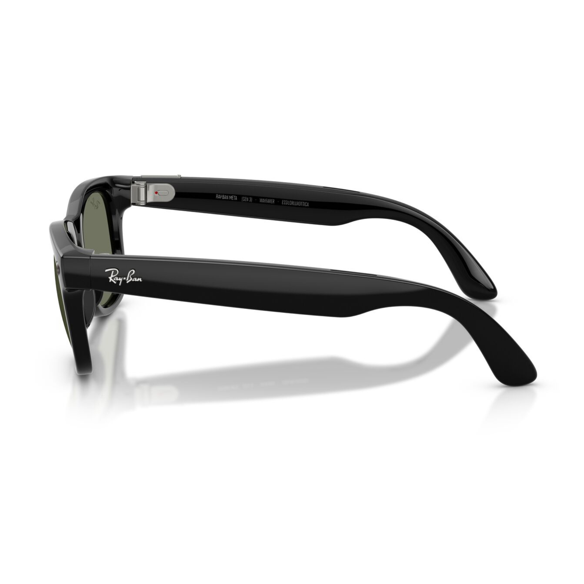 Anteojos de Sol Ray-Ban meta (Gen 3) Wayfarer Polarizado Shiny Black