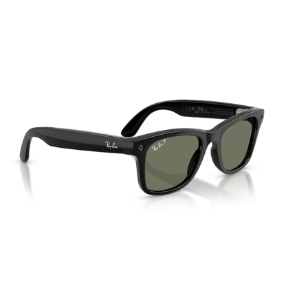 Anteojos de Sol Ray-Ban meta (Gen 3) Wayfarer Polarizado Shiny Black