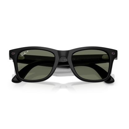 Anteojos de Sol Ray-Ban meta (Gen 3) Wayfarer Polarizado Shiny Black