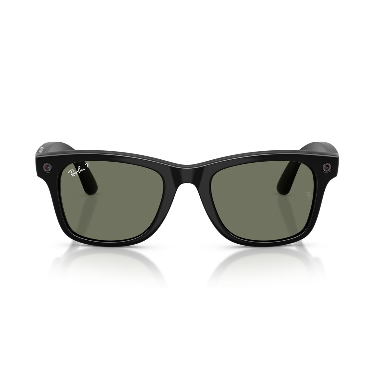 Anteojos de Sol Ray-Ban meta (Gen 3) Wayfarer Large Polarizado Shiny Black