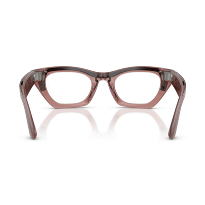 Anteojos Ópticos Ray-Ban meta (Gen 3) Zena Transparente Pink Blush
