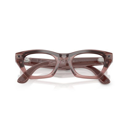 Anteojos Ópticos Ray-Ban meta (Gen 3) Zena Transparente Pink Blush
