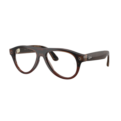 Anteojos Ópticos Ray-Ban meta (Gen 3) Aviator Transparente Beige