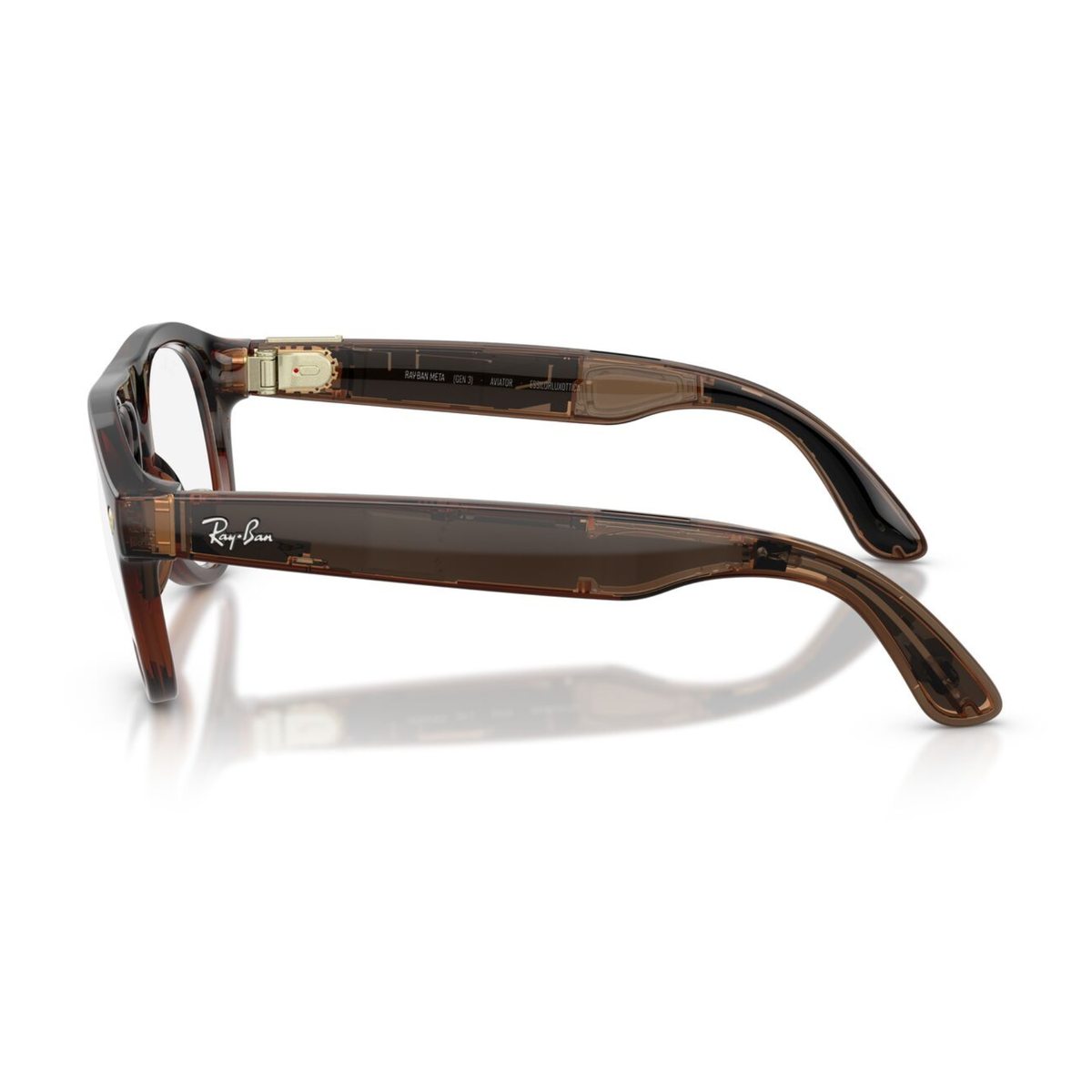Anteojos Ópticos Ray-Ban meta (Gen 3) Aviator Transparente Beige