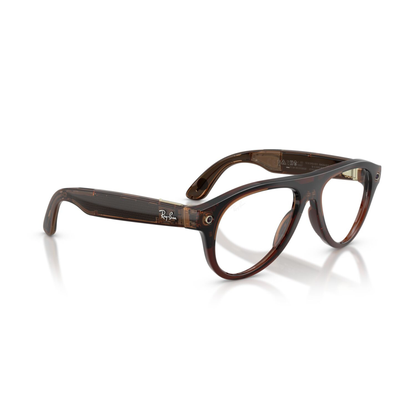 Anteojos Ópticos Ray-Ban meta (Gen 3) Aviator Transparente Beige