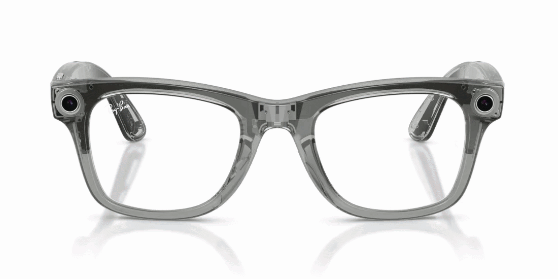 Anteojos De Sol Ray-Ban Meta 0RW4012 Wayfarer Transitions Azul/Gris