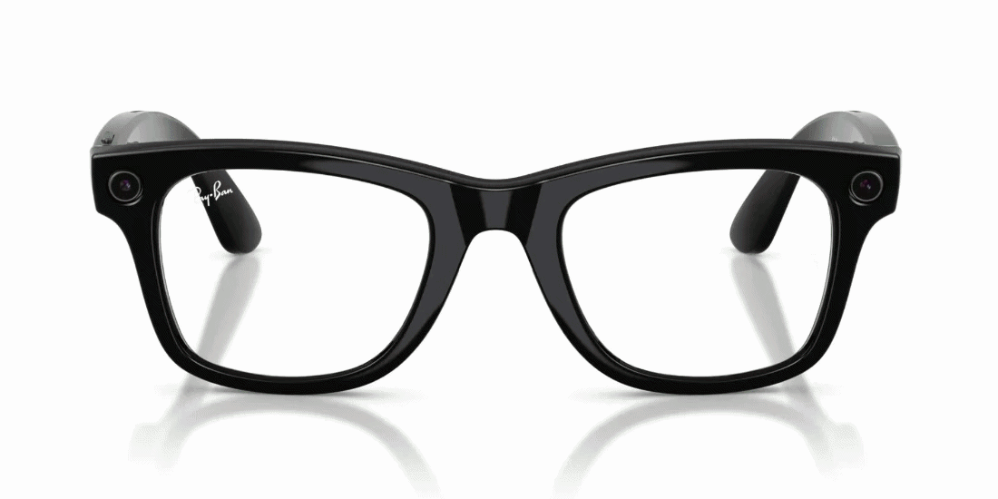Anteojos De Sol Ray-Ban Meta 0RW4012 Wayfarer Transitions Verde/Negro
