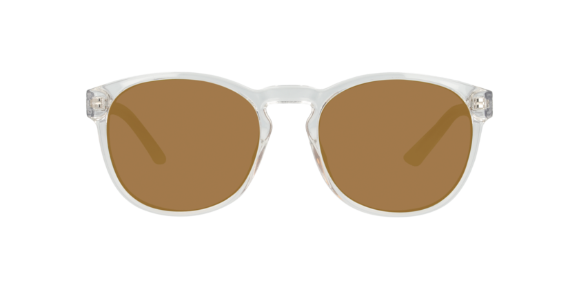 Anteojos De Sol Seen NE6077 Transparent Crystal Clear Brown Mirror Gold Café/Transparente