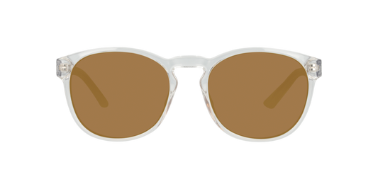 Anteojos De Sol Seen NE6077 Transparent Crystal Clear Brown Mirror Gold Café/Transparente