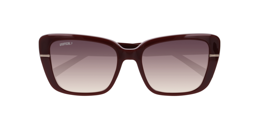 Anteojos De Sol Unofficial UO6216 Burgundy Gradient Brown - Polar Café/Rojo
