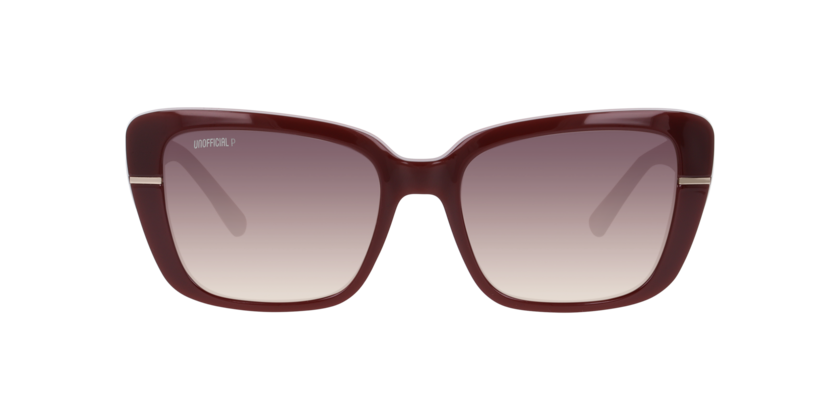 Anteojos De Sol Unofficial UO6216 Burgundy Gradient Brown - Polar Café/Rojo