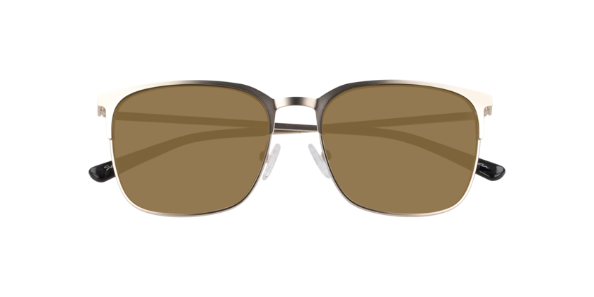 Anteojos De Sol Seen NE5040 Satin Light Gold Brown Café/Dorado