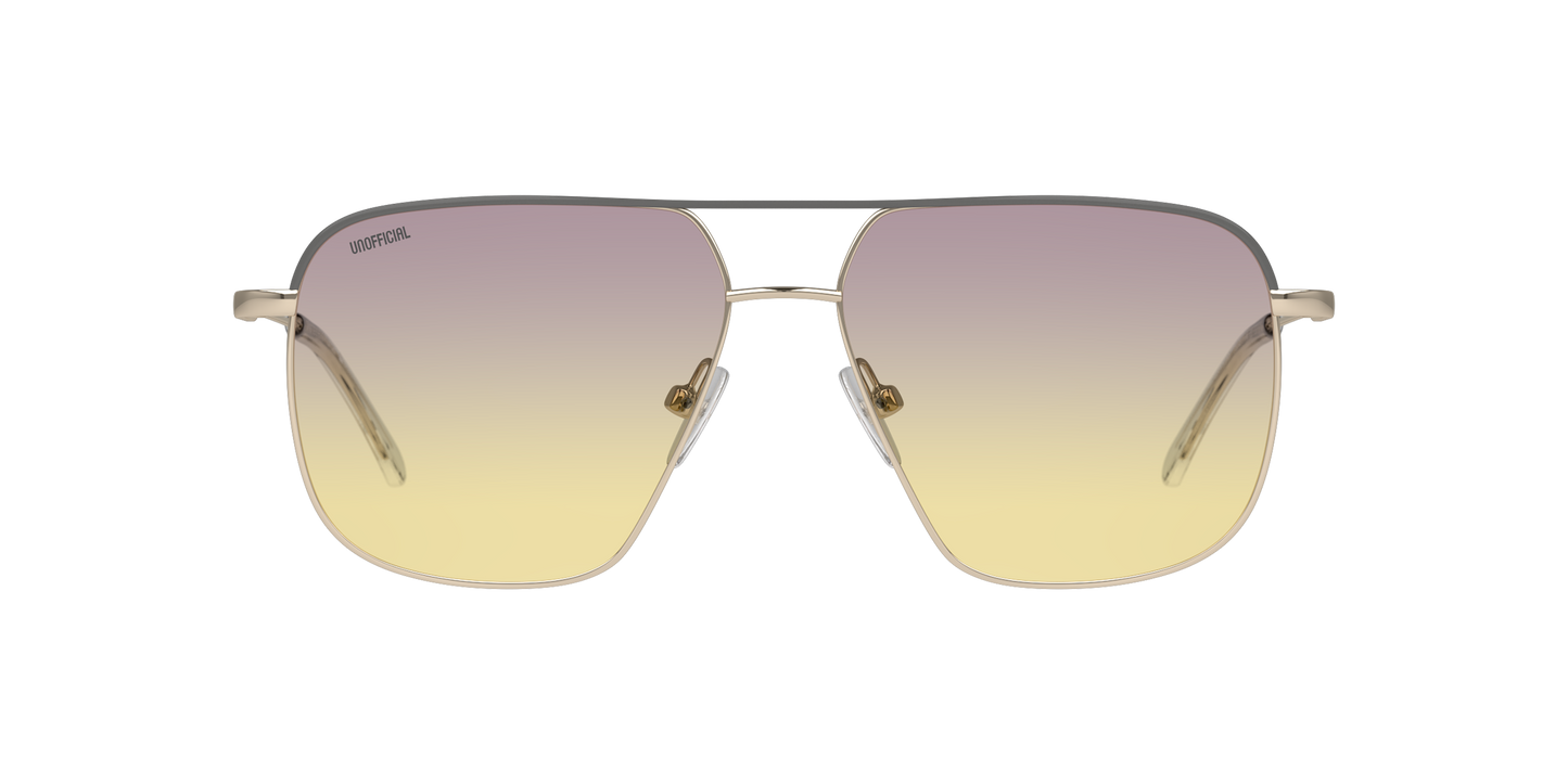 Anteojos De Sol Unofficial Gris/Dorado